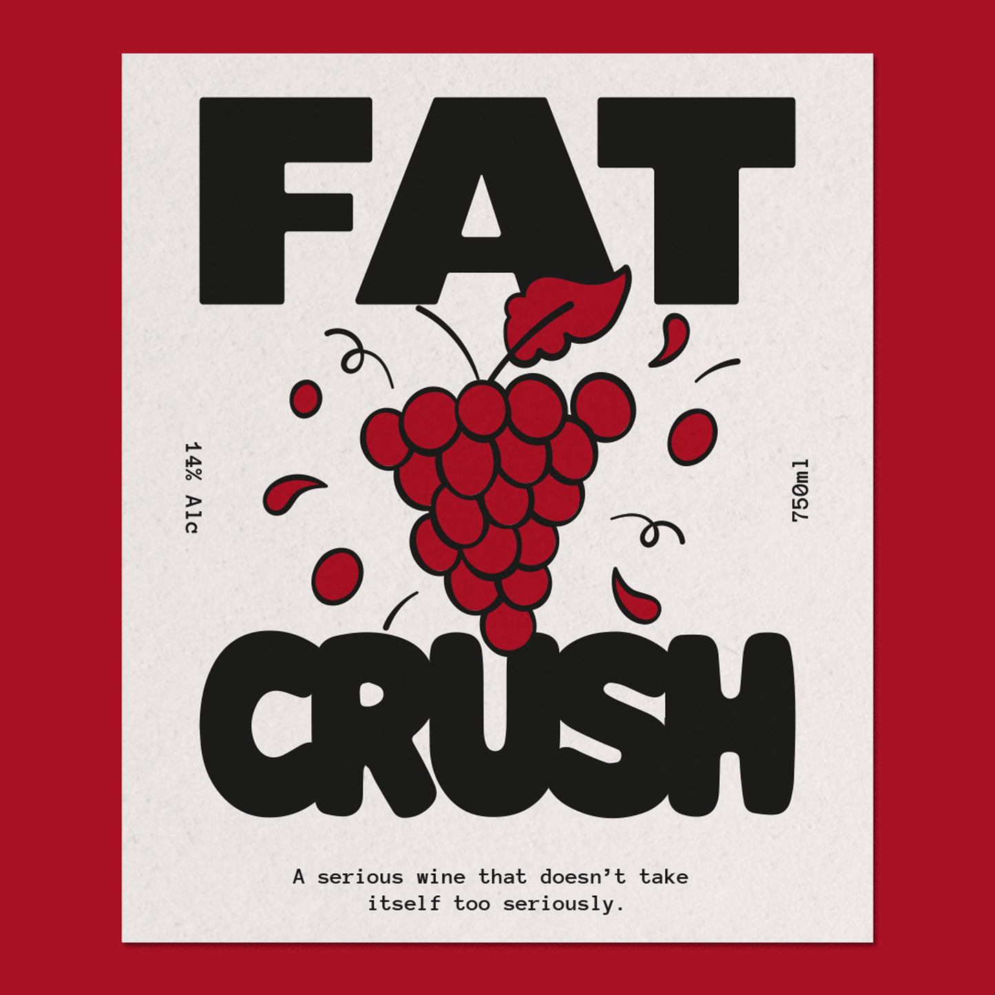 FAT CRUSH RED - Case of 6